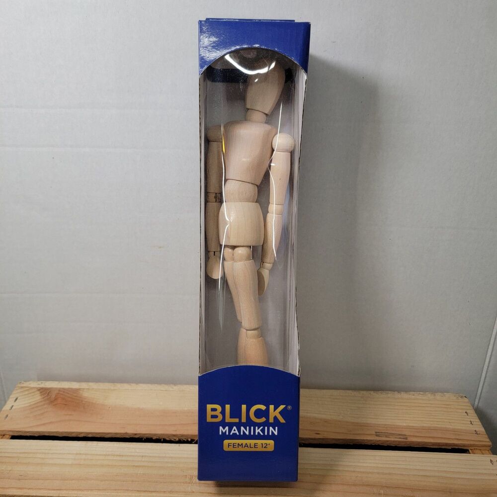 Blick Manikin Posable Hardwood Female 12" - NIB